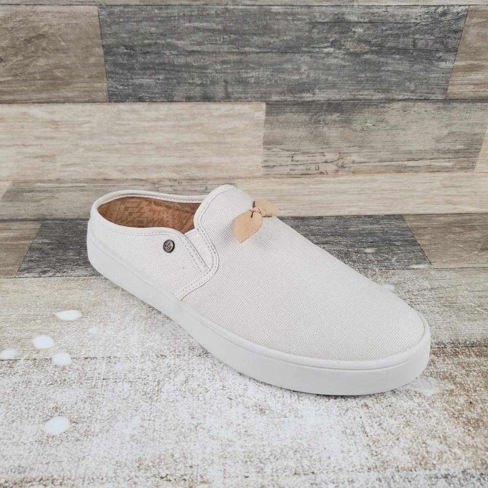 Spenco Andrey Womens Slide Shoes Sz 8.5 B Canvas Bow Detail